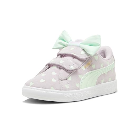 PUMA Kids Girls Suede Classic Lf Re-Bow V Slip On Sneakers Shoes Casual - Purple - Size 1.5 M2