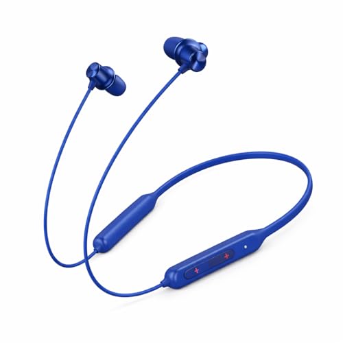 Image of Lynacz Original Wireless Z2 Neckband Compatible with OnePlus, BlackBerry, Samsung, Oppo Z2 Neckband Earphones with Magnetic Tips, Classic Fit (Blue) PO342