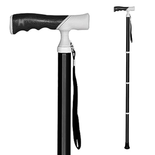 Walking Cane Collapsible Lightweight Hiking Pole for Men Women, Non Slip Trekking Pole Adjustable Retractable for Travel Trekking Camping