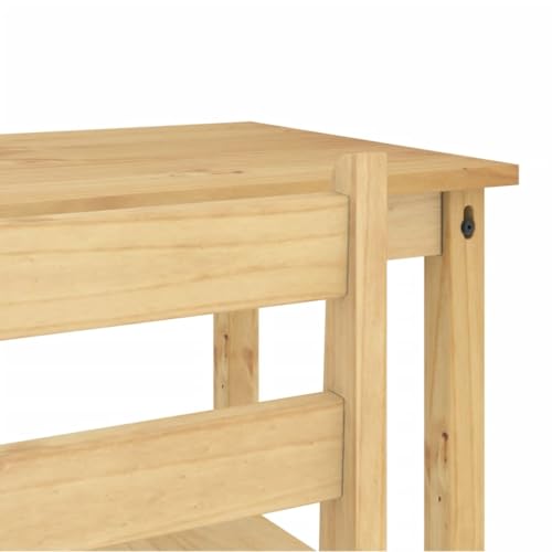 vidaXL Bar Set 5-TLG., Bartisch mit 4 Barhocker, Stehtisch Bistrotisch Barstühle für Esszimmer Küche Wohnzimmer, Bartresen Küchentisch Stühle, Massivholz Kiefer