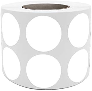 Royal Green White Dot Stickers Roll - Round Price Labels Stickers 19mm  (3/4