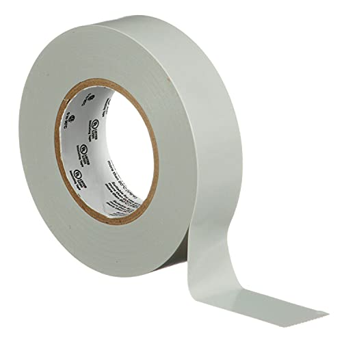 Image of 3M Temflex Vinyl Electrical Tape 165, 3 /4 in x 60 ft, Gray, 10 Roll Pack