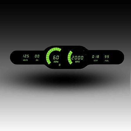 Intellitronix Universal Digital 6 Gauge LED Panel for Cars & Trucks DP10004 (Blue)