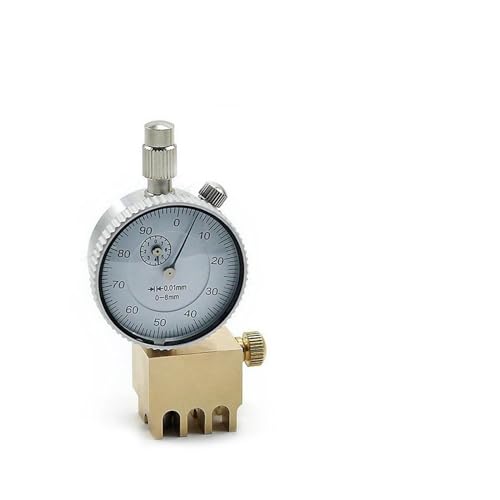 ギター弦楽器製作者ツール ベークライトギター弦距離定規高さ測定ダイヤルメータースタジオ手作り楽器メンテナンスツール (Color : Pointer-flat)