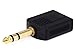 Monoprice 6.35mm (1/4 Inch) Stereo Plug to 2 x 6.35mm (1/4 Inch) Stereo Jack Splitter Adaptor - Gold Plated