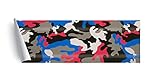 Way2Buy Vinyl Blue Pink White Gray Black Gloss Camouflage Vinyl Car Wrap Sheet Automobile Sticker Film with Free Tool Kit (12'X60' / (1FT x 5FT))