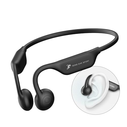 Bone Conduction Headphones Bluetooth 5.4 Open Ear Running Headphones with Mic 10H Playtime Wireless Running Earphones, IPX5 Waterproof Headphone Open Run Sport Earbuds for Workout,Cycling, Gym,Walking