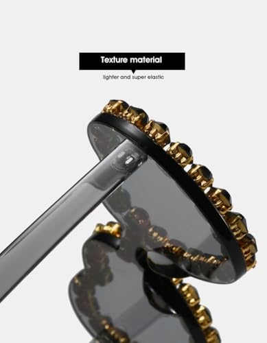 Women Heart Shaped Sunglasses With Rhinestone Candy Color Transparent Heart Glasses For Traveling Party4