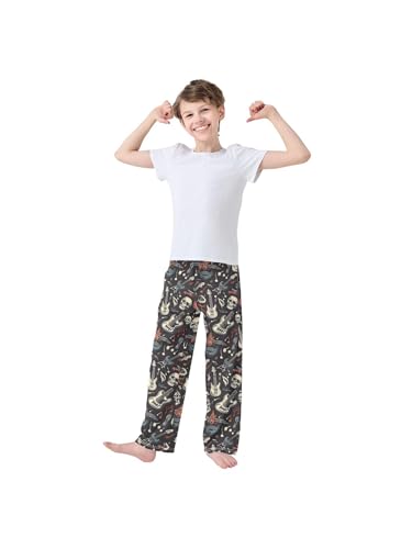 Crazy Music and Rock Guitar Boys Pants for Kids Jogger Pants with Pockets S3
