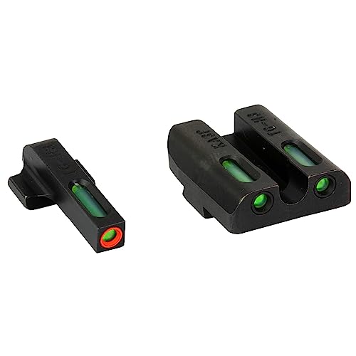 Image of Truglo TFX PRO Handgun Sight, Glowing Shock Proof Tritium and Fiber Optic Night Sight for Handguns, Compact, Durable, and Snag Free Sight