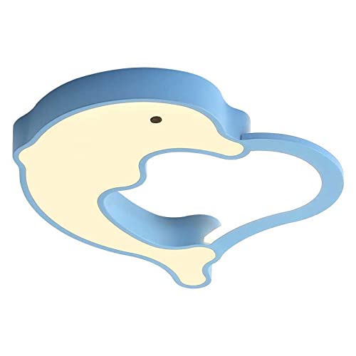 Plafonnier bleu dimmable au design de dauphin créatif pour un éclairage sur mesure