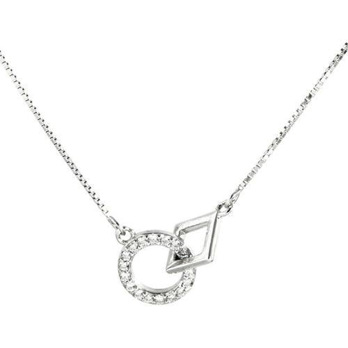 Cadeau pour elle avec ce collier en argent S925 sous forme de chaîne réglable