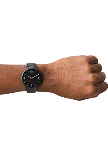 Image of Armani Exchange Watch for Men, Jet Black, 42 mm, AX2738-AMZUK