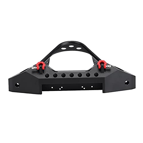Pare-chocs avant en métal RC 1/10 finition noire haut de gamme avec feux LED