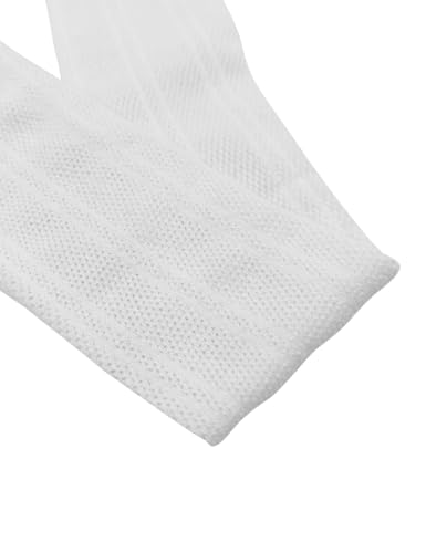 Bingerlily Girls Knee High Socks Hollow Out Anti-skid Knitting Stockings School Uniform Dress Socks3