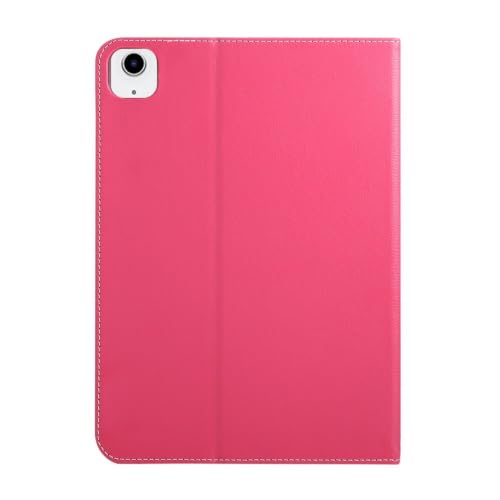 Étui iPad Pro 11 M5 2025 rose vif en cuir avec fonction veille