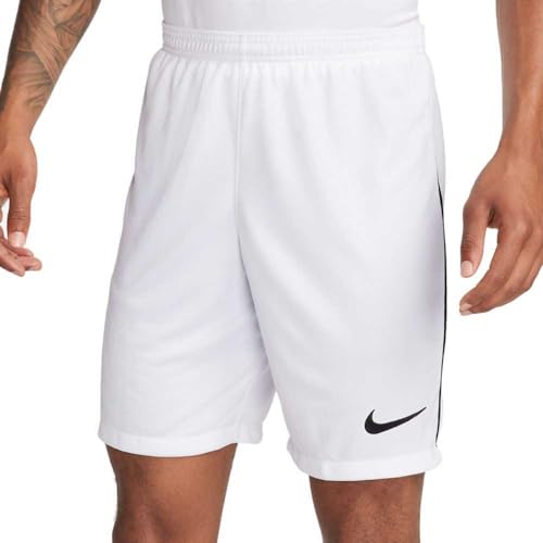 Nike DR0960-100 M NK DF LGE Knit III Short K Pants Hombre White/Black/Black Tamaño M