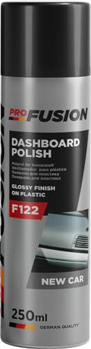 ProFusion Limpiador de Salpicaderos con Abrillantador - Varios Olores - Da Color y Brillo - Limpia Salpicaderos Coche Vinilo, Plasticos y Gomas del Interior del Coche - Spray 250 ml (Coche Nuevo)