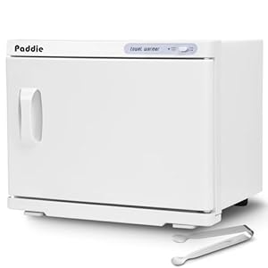 Paddie Professional Hot Towel Warmer Cabinet 20L for Spa Facial Salon Barber Shop Bathroom, White