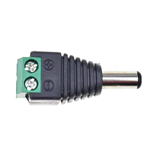 2/5 / 10PAIR 5.5MM X 2.1MM DC MOUNT CONNECTOR DC 5.5 X 2.1 DC Hím Női Terminál 12V DC Tápegység - Foto 6