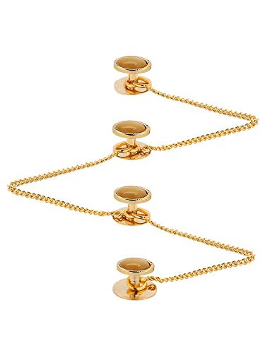 Brass Kurta Buttons with Diamond Crystal and Chain TNSPKURTA2002