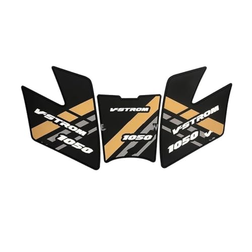 Stickers réservoir moto DL1050 dorés protection genou look premium