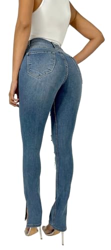Women’s Curvy High Rise Skinny Jeans Comfy Stretch Classic Jeans Pants2