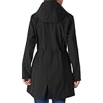 Outdoor Ventures Women's Lightweight Waterproof Fleece Lined Hooded Softshell Rain Jacket, Warm Windbreaker Long Coat - Image 2