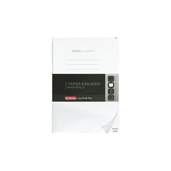 Herlitz 50034109 Refill für Notizheft flex, A4, 2 x 40 Blatt blanko, 1 Stück