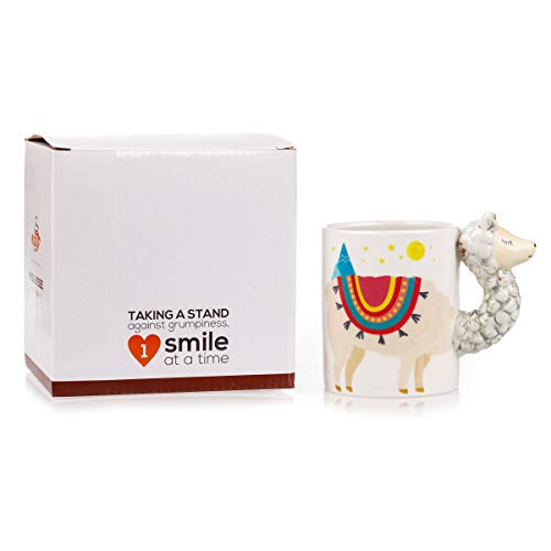 Color-Changing Llama Mug - 3D Ceramic Novelty Coffee Mug - Desk Llama Decoration - Great Collectible for Llama Lovers