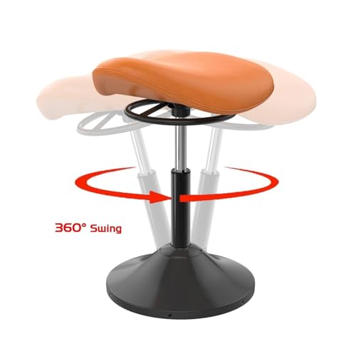 Image of Saddle Stool,Lift Wobble Stool Standing Chair with 360 Swivel, Tilting Balance Chair with Height for Active Learning Sitting(Green)