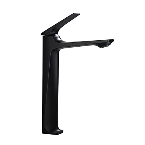 Robinet de lavabo salle de bain monotrou blanc au design moderne épuré