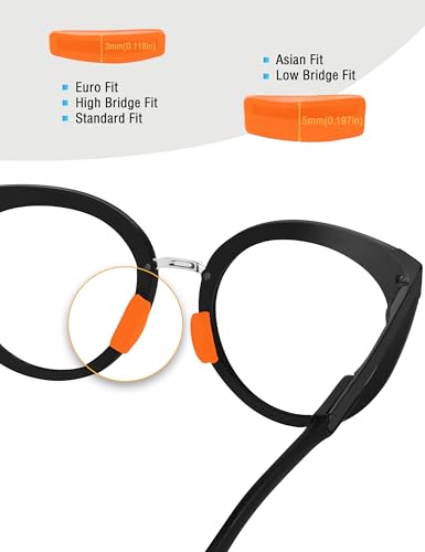 Image of Bowyer 1 Pair Replacement NosePads Compatible with Oakley Frogskins Range /Frogskins Range XL /Top Knot /HSTN /Wildrye /Sielo