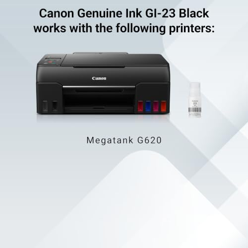 Image of Canon GI-23 Genuine Black Ink Bottle, Compatible with Megatank G620 Printers