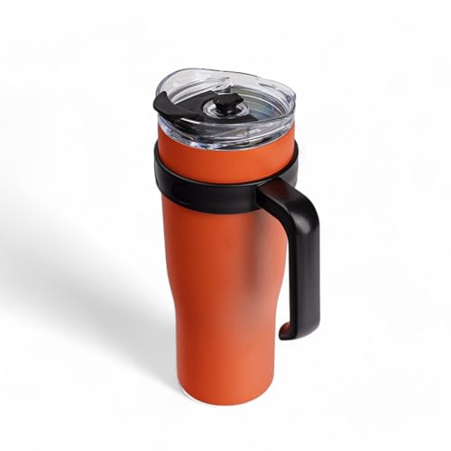 Image of The Memory Company Officially Licensed 46oz Team Color Slim Tumbler with Straw and Handle, Cleveland Browns
