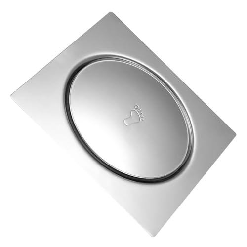 Colador de drenaje de suelo de pie, tipo rebote, desagüe de ducha cuadrado, colador de pelo para baño y ducha, fácil de usar