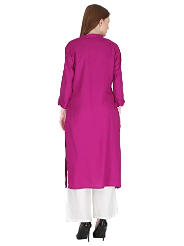Image of Women's Rayon Straight Kurta Pant with Dupatta Set (Black)