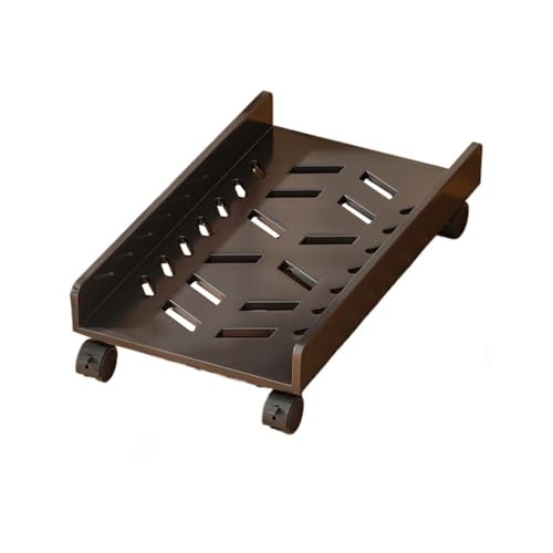 Holder CPU Stand para Caja de PC, Carro móvil con ruedas universal para torre PC, soporte para CPU compatible con la mayoría de PC bajo escritorio (Negro/Blanco) miniatura 1