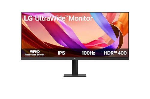 LG UltraWide 34U511A-B Monitor, 34', UWFHD (2560x1080), 100Hz, 5ms, IPS, 99% sRGB, DisplayHDR™400, Super Resolution+, Black Stabilizer, HDMI, DisplayPort, Lesemodus, HDR Effekt, Schwarz