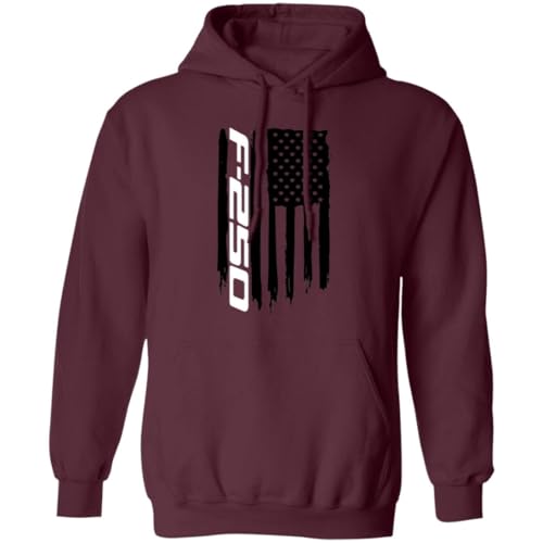 250 American Flag USA Pullover Hoodie