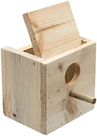 PCMOVILES 4 NIDOS DE Madera para Jaula para PAJAROS Tropicales