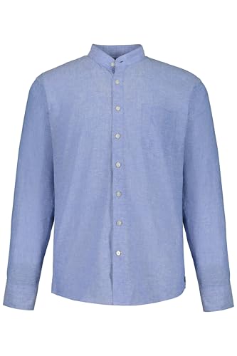 Chemise mélange lin homme JP 1880 col montant moderne et respirant