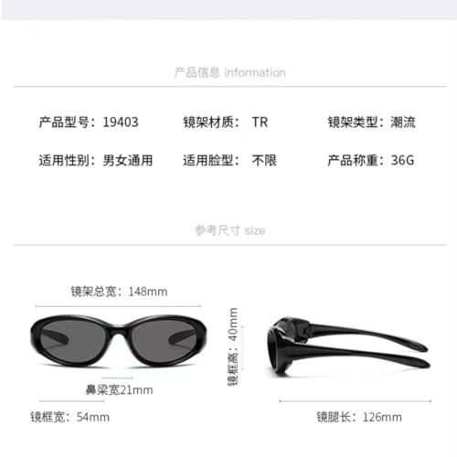 Lunettes de soleil ovales légères finis les maux de tête et reflets - 2