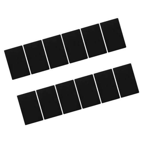 12個 彫刻 アルミニウム プレート 空白 名前 カード 空白 金属 ビジ