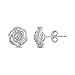 Amazon Essentials Sterling Silver 0.1 cttw Diamond 7 Stones Cluster Flower Stud Earrings (previously Amazon Collection)
