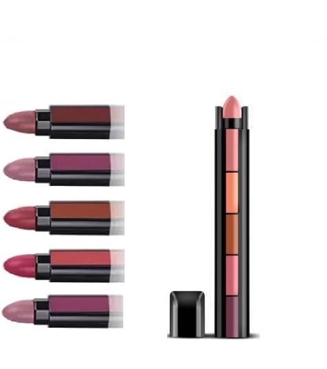 Beauty Fabulous 5in1 Matte Finish Lipsticks for Women, Nude Edition Pack Of 2