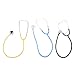 TOYANDONA 3Pcs Bambini Stetoscopio Giocattolo Simulazione Stetoscopio Giocattolo Real Working Lavoro Stetoscopio per Bambini Gioca a Giochi di Ruolo Cosplay Doctor Game