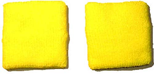 Extreme 80's Neon Yellow Sweatband Unisex-Adult