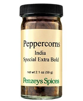 Penzeys Spices - Granos de pimienta negra india extra atrevidos de 2.1 onzas (paquete de 1)