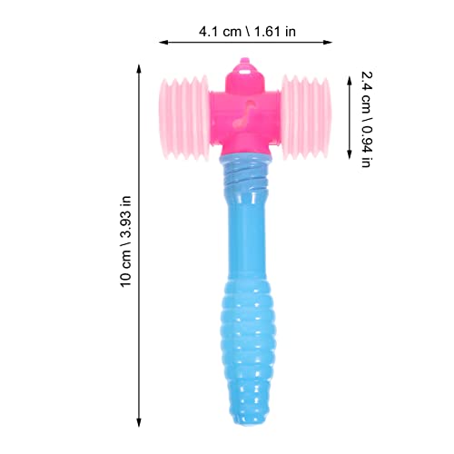 Image of Kisangel 10Pcs Squeaky Hammer Pounding Plastic Mallet Handle Hammer Funny for Preschool Educational Birthday Party Favors Tools Rose (Pack of 2)